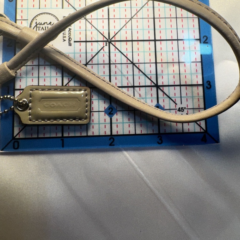 Coach Dove Gray Pleated Wristlet - Picture 3 of 7